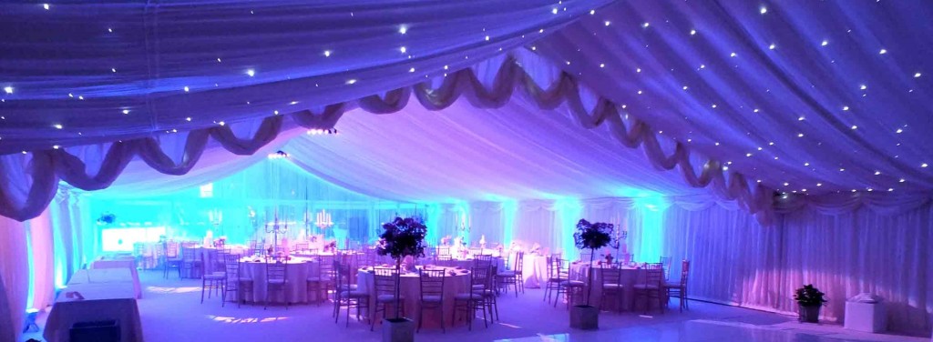 marquee inside - purple lights